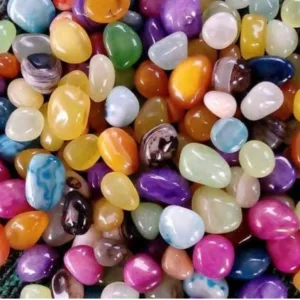 Multi coloured polished Pebbles for Home garden (1kg)